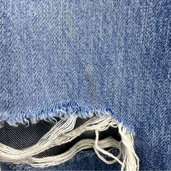Levi’s Blue High Waisted Straight Distressed Jeans Sz 25 - Picture 16 of 16